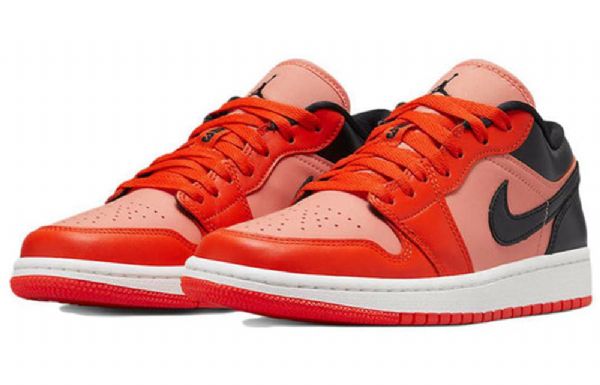 Nike Air Jordan 1 Matalat Topit Se Retro Koripallokengät Naisille Oranssi Musta