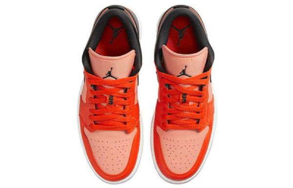 Nike Air Jordan 1 Matalat Topit Se Retro Koripallokengät Naisille Oranssi Musta