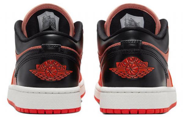 Nike Air Jordan 1 Matalat Topit Se Retro Koripallokengät Naisille Oranssi Musta