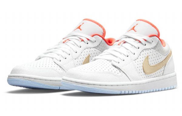 Nike Air Jordan 1 Matalat Topit Se Retro Koripallokengät Naisille Valkoinen