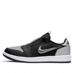 Nike Air Jordan 1 Matalat Topit Slip Retro Koripallokengät Naisille Musta Harmaa