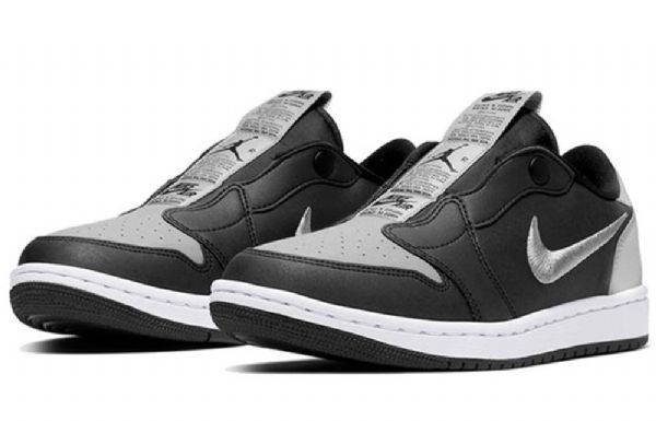 Nike Air Jordan 1 Matalat Topit Slip Retro Koripallokengät Naisille Musta Harmaa