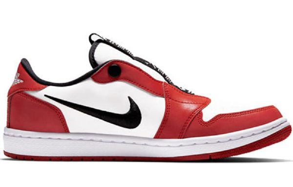 Nike Air Jordan 1 Matalat Topit Slip Retro Koripallokengät Naisille Punainen Valkoinen
