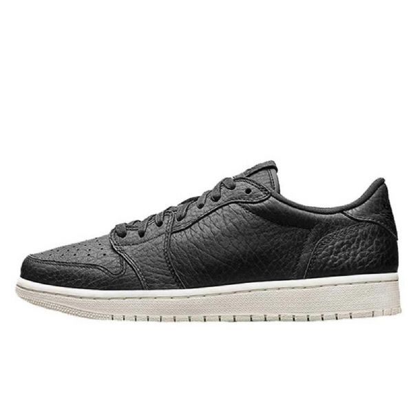 Nike Air Jordan 1 Matalat Topit Swooshless Miesten Kengät Musta
