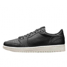 Nike Air Jordan 1 Matalat Topit Swooshless Miesten Kengät Musta