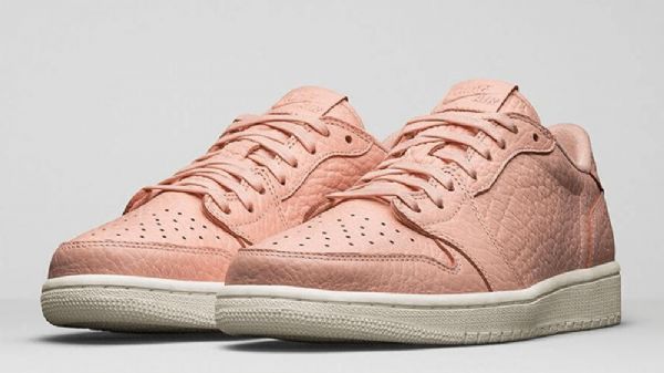 Nike Air Jordan 1 Matalat Topit Swooshless Miesten Kengät Vaaleanpunainen