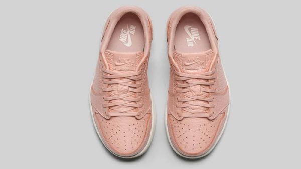 Nike Air Jordan 1 Matalat Topit Swooshless Miesten Kengät Vaaleanpunainen