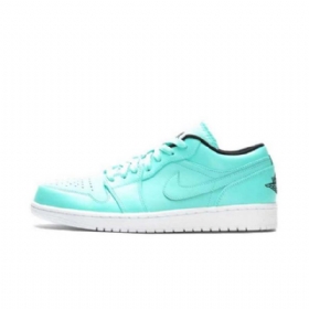 Nike Air Jordan 1 Matalat Topit Tiffany-kengät Miehille Turkoosi