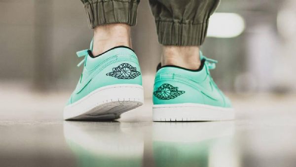 Nike Air Jordan 1 Matalat Topit Tiffany-kengät Miehille Turkoosi