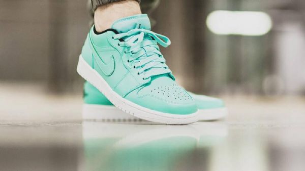 Nike Air Jordan 1 Matalat Topit Tiffany-kengät Miehille Turkoosi