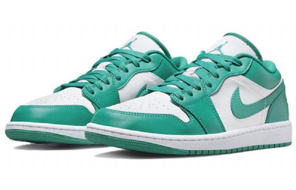 Nike Air Jordan 1 Matalat Topit Uudet Emerald Retro Koripallokengät Naisille Vihreät