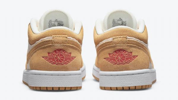 Nike Air Jordan 1 Matalat Topit Vakosametti Mokkanahka Kengät Miehille Ruskea