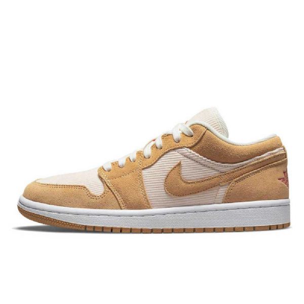 Nike Air Jordan 1 Matalat Topit Vakosametti Mokkanahka Kengät Naisille Ruskea
