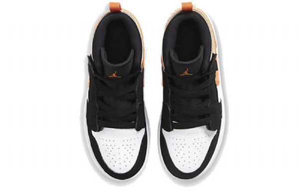 Nike Air Jordan 1 Mid Tops Alt (ps) Bp Tennarit Miehille Musta Oranssi