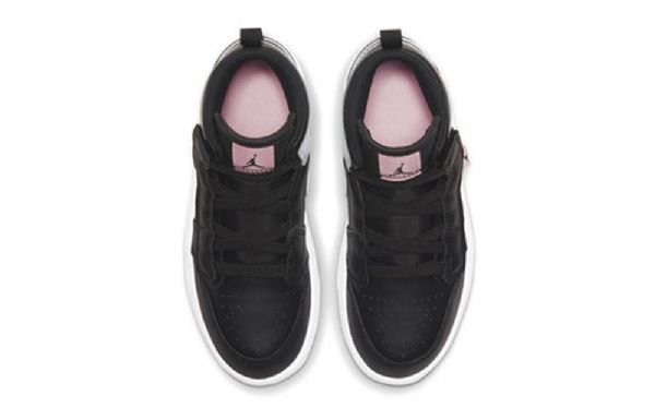 Nike Air Jordan 1 Mid Tops Alt Ps Retro Koripallokengät Lapsille Mustavalkoinen