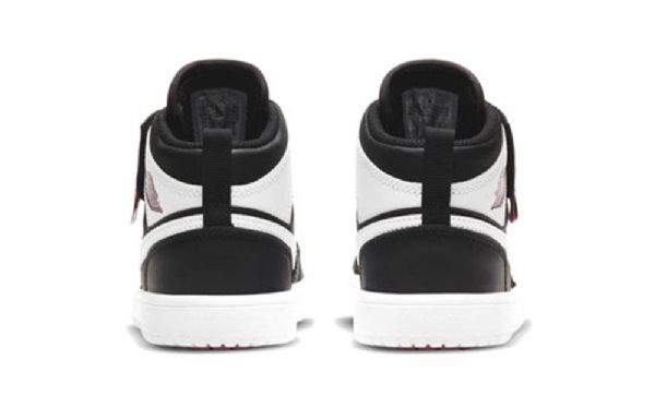 Nike Air Jordan 1 Mid Tops Alt Ps Retro Koripallokengät Lapsille Mustavalkoinen