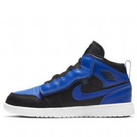 Nike Air Jordan 1 Mid Tops Alt Ps Retro Koripallokengät Miehille Musta Sininen