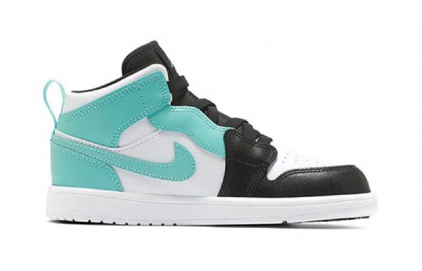 Nike Air Jordan 1 Mid Tops Alt Ps Retro Koripallokengät Miehille Musta Turkoosi