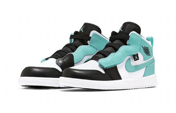 Nike Air Jordan 1 Mid Tops Alt Ps Retro Koripallokengät Miehille Musta Turkoosi