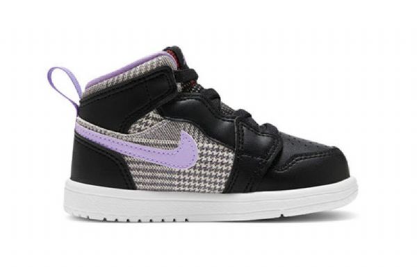 Nike Air Jordan 1 Mid Tops Alt Se Kengät Lapsille Musta Violetti