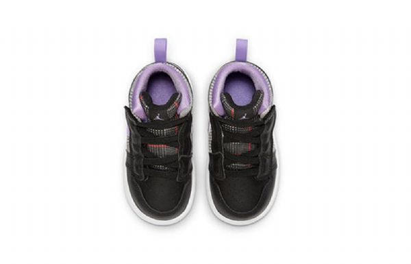 Nike Air Jordan 1 Mid Tops Alt Se Kengät Lapsille Musta Violetti