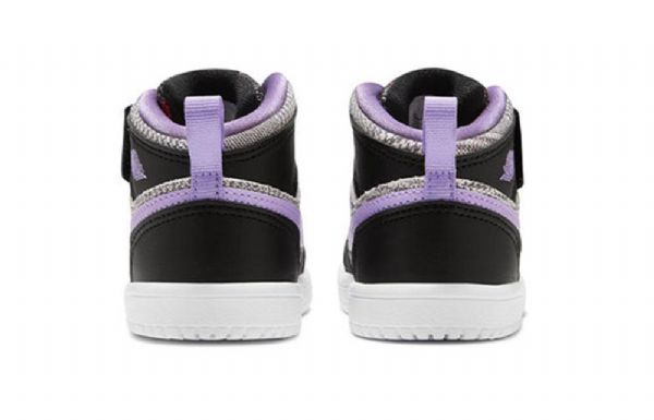 Nike Air Jordan 1 Mid Tops Alt Se Kengät Lapsille Musta Violetti