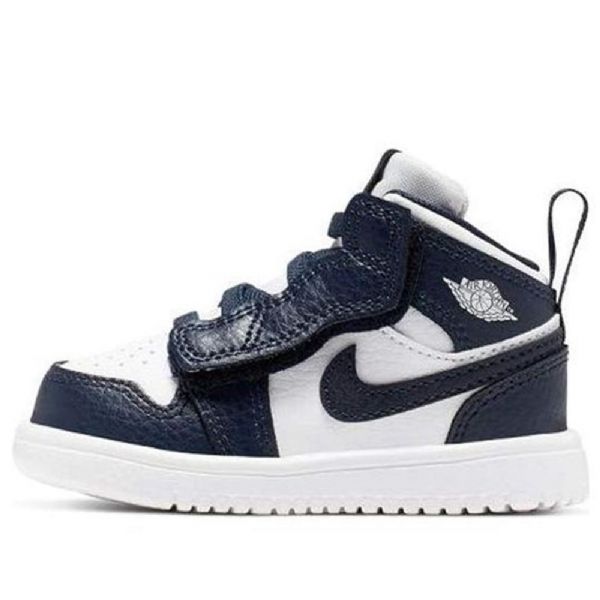 Nike Air Jordan 1 Mid Tops Alt Td Kengät Lapsille Laivastonvalkoinen
