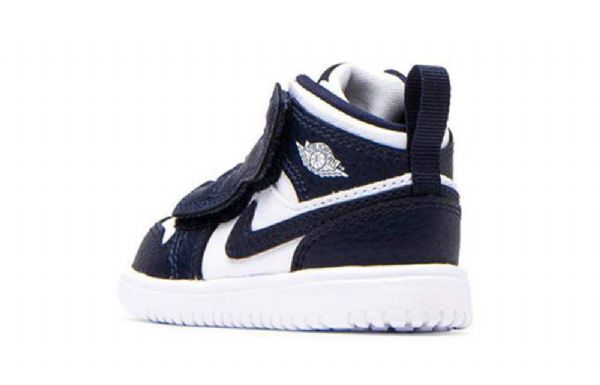 Nike Air Jordan 1 Mid Tops Alt Td Kengät Lapsille Laivastonvalkoinen