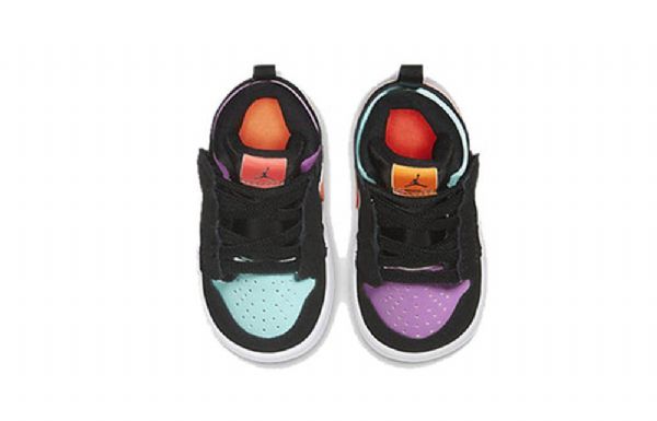 Nike Air Jordan 1 Mid Tops Alt Td Kengät Lapsille Musta