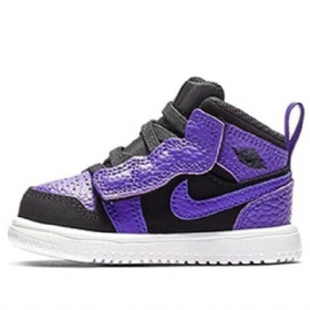 Nike Air Jordan 1 Mid Tops Alt Td Kengät Lapsille Musta