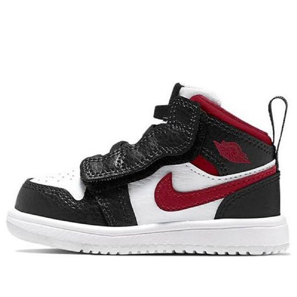 Nike Air Jordan 1 Mid Tops Alt Td Kengät Lapsille Musta Punainen