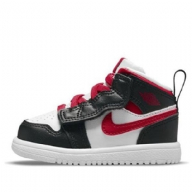 Nike Air Jordan 1 Mid Tops Alt Td Kengät Lapsille Musta Punainen