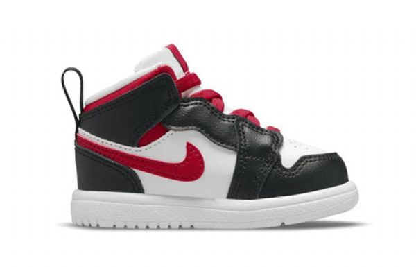 Nike Air Jordan 1 Mid Tops Alt Td Kengät Lapsille Musta Punainen