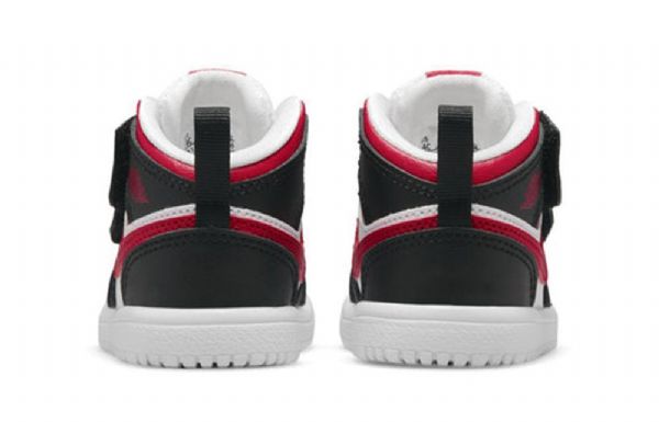 Nike Air Jordan 1 Mid Tops Alt Td Kengät Lapsille Musta Punainen