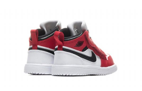 Nike Air Jordan 1 Mid Tops Alt Td Kengät Lapsille Musta Punainen Valkoinen