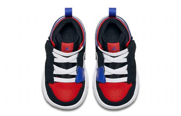 Nike Air Jordan 1 Mid Tops Alt Td Kengät Lapsille Musta Sininen Valkoinen
