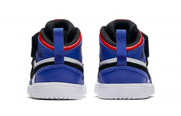 Nike Air Jordan 1 Mid Tops Alt Td Kengät Lapsille Musta Sininen Valkoinen
