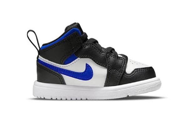 Nike Air Jordan 1 Mid Tops Alt Td Kengät Lapsille Musta Sininen Valkoinen