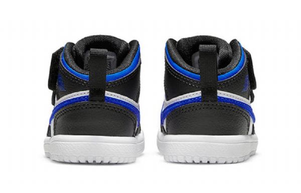 Nike Air Jordan 1 Mid Tops Alt Td Kengät Lapsille Musta Sininen Valkoinen