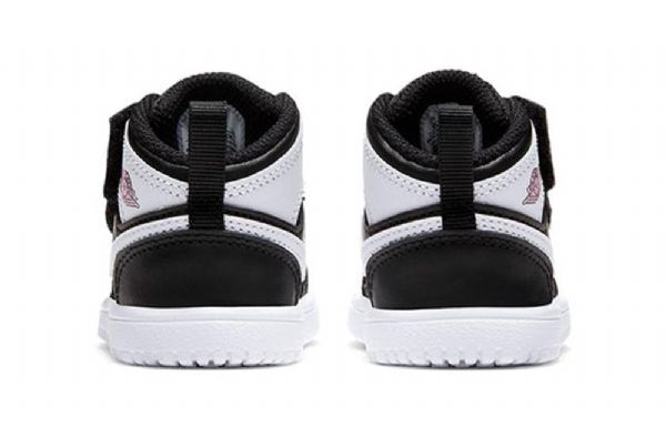 Nike Air Jordan 1 Mid Tops Alt Td Kengät Lapsille Mustavalkoinen