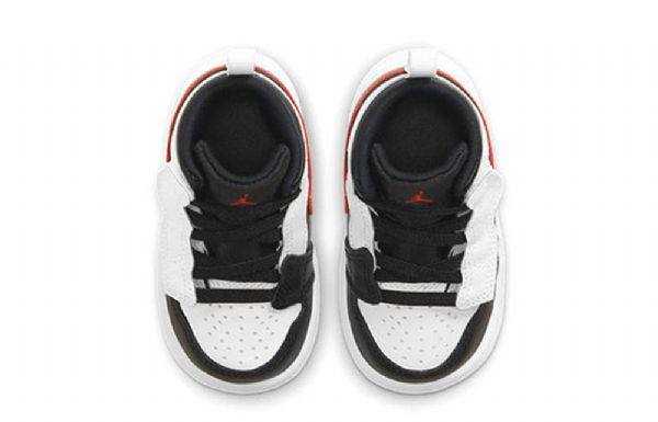 Nike Air Jordan 1 Mid Tops Alt Td Kengät Lapsille Mustavalkoinen