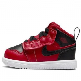 Nike Air Jordan 1 Mid Tops Alt Td Kengät Lapsille Punainen Musta