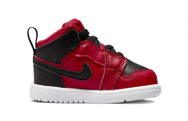 Nike Air Jordan 1 Mid Tops Alt Td Kengät Lapsille Punainen Musta