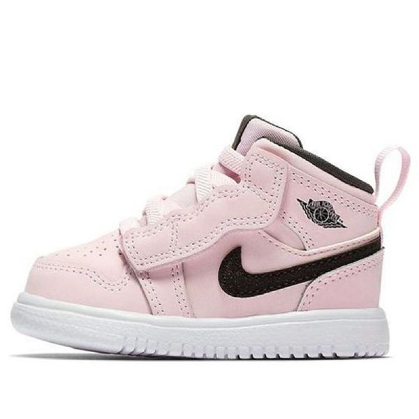 Nike Air Jordan 1 Mid Tops Alt Td Kengät Lapsille Vaaleanpunainen Musta