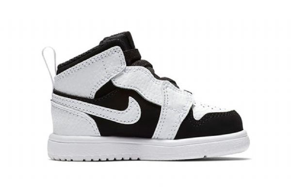 Nike Air Jordan 1 Mid Tops Alt Td Kengät Lapsille Valkoinen Musta