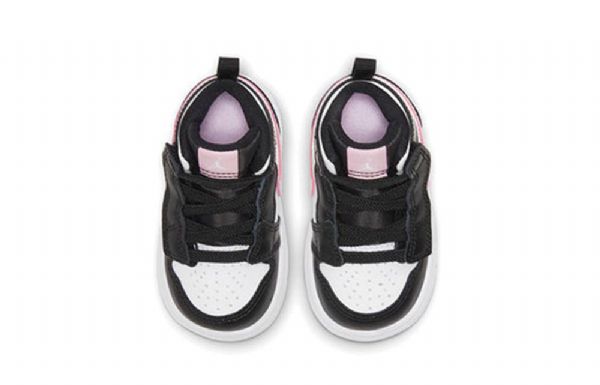 Nike Air Jordan 1 Mid Tops Alt Td Kengät Lapsille Valkoinen Vaaleanpunainen