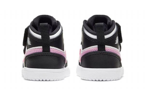 Nike Air Jordan 1 Mid Tops Alt Td Kengät Lapsille Valkoinen Vaaleanpunainen