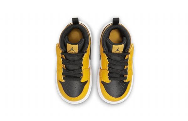 Nike Air Jordan 1 Mid Tops Alt Td Kengät Miehille Keltainen Valkoinen