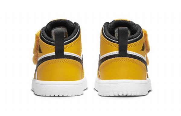 Nike Air Jordan 1 Mid Tops Alt Td Kengät Miehille Keltainen Valkoinen