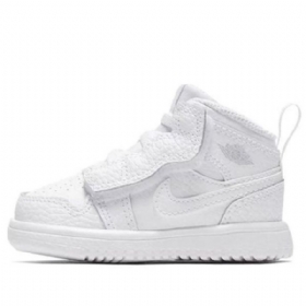 Nike Air Jordan 1 Mid Tops Alt Td Legacy Retro Koripallokengät Lapsille Valkoinen